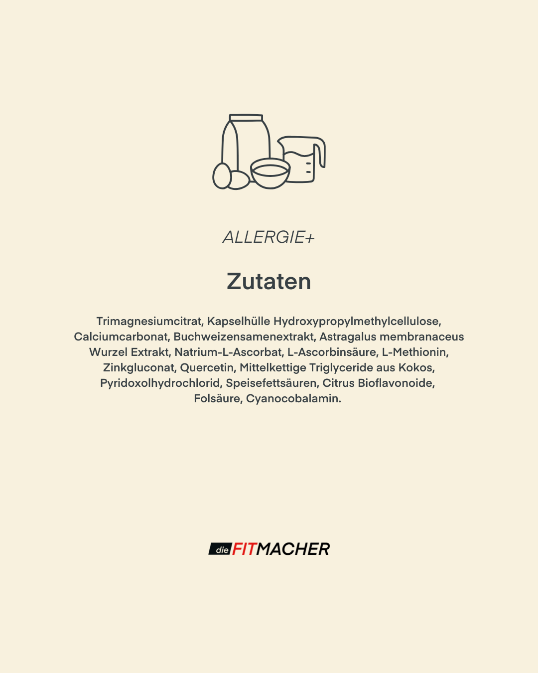 Allergie+ Zutaten