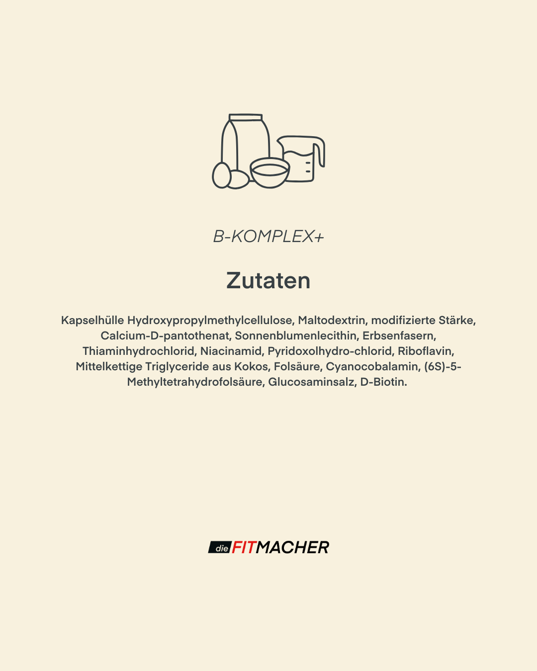 B-Komplex+ Zutaten