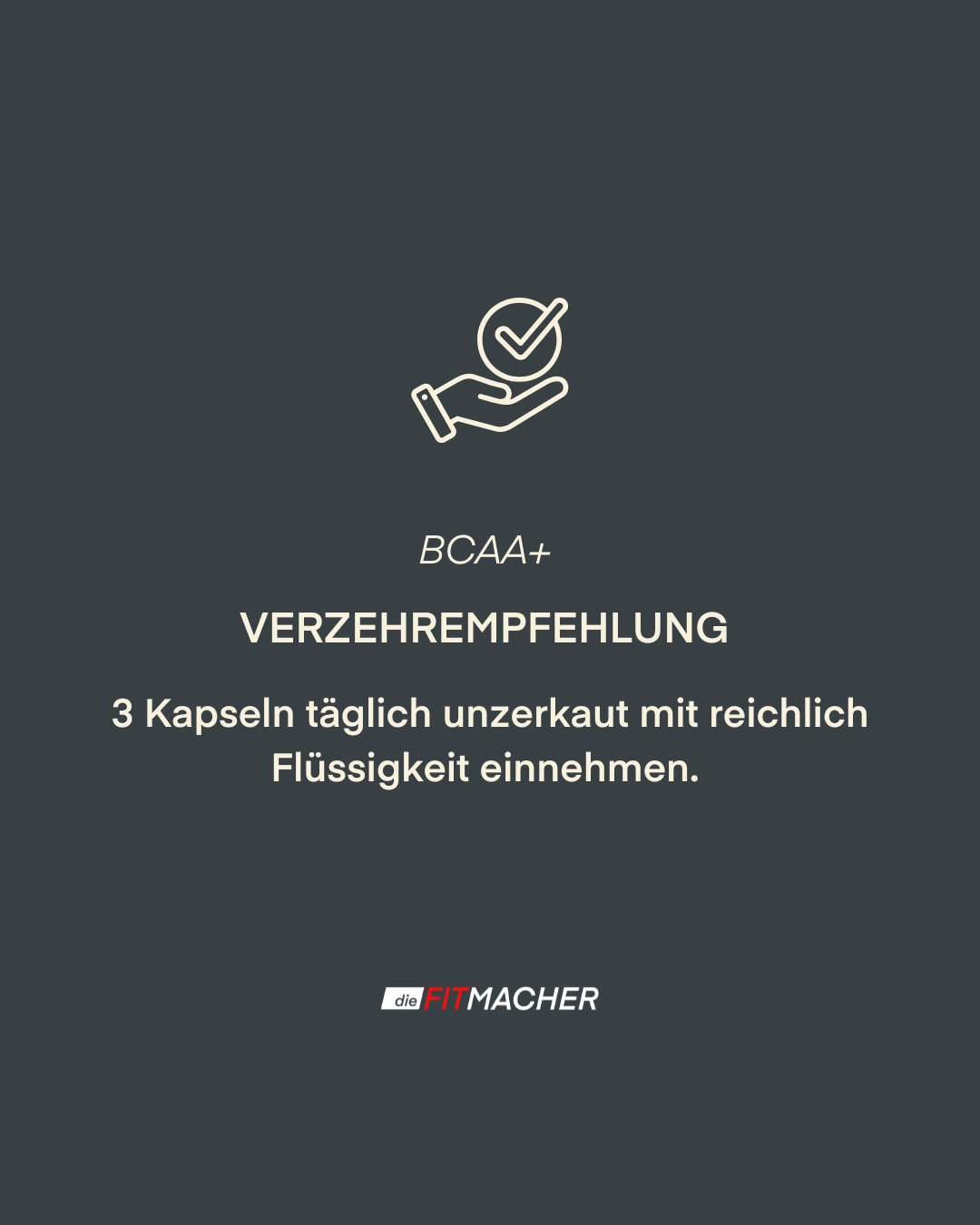 BCAA+ Verzehrempfehlung