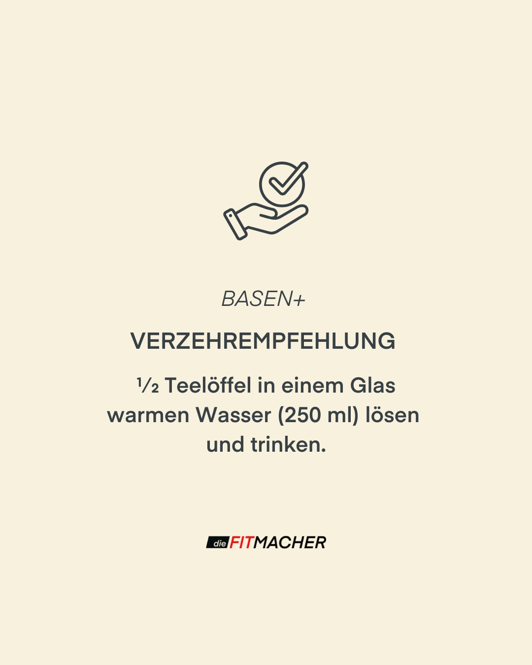 Basen+ Verzehrempfehlung