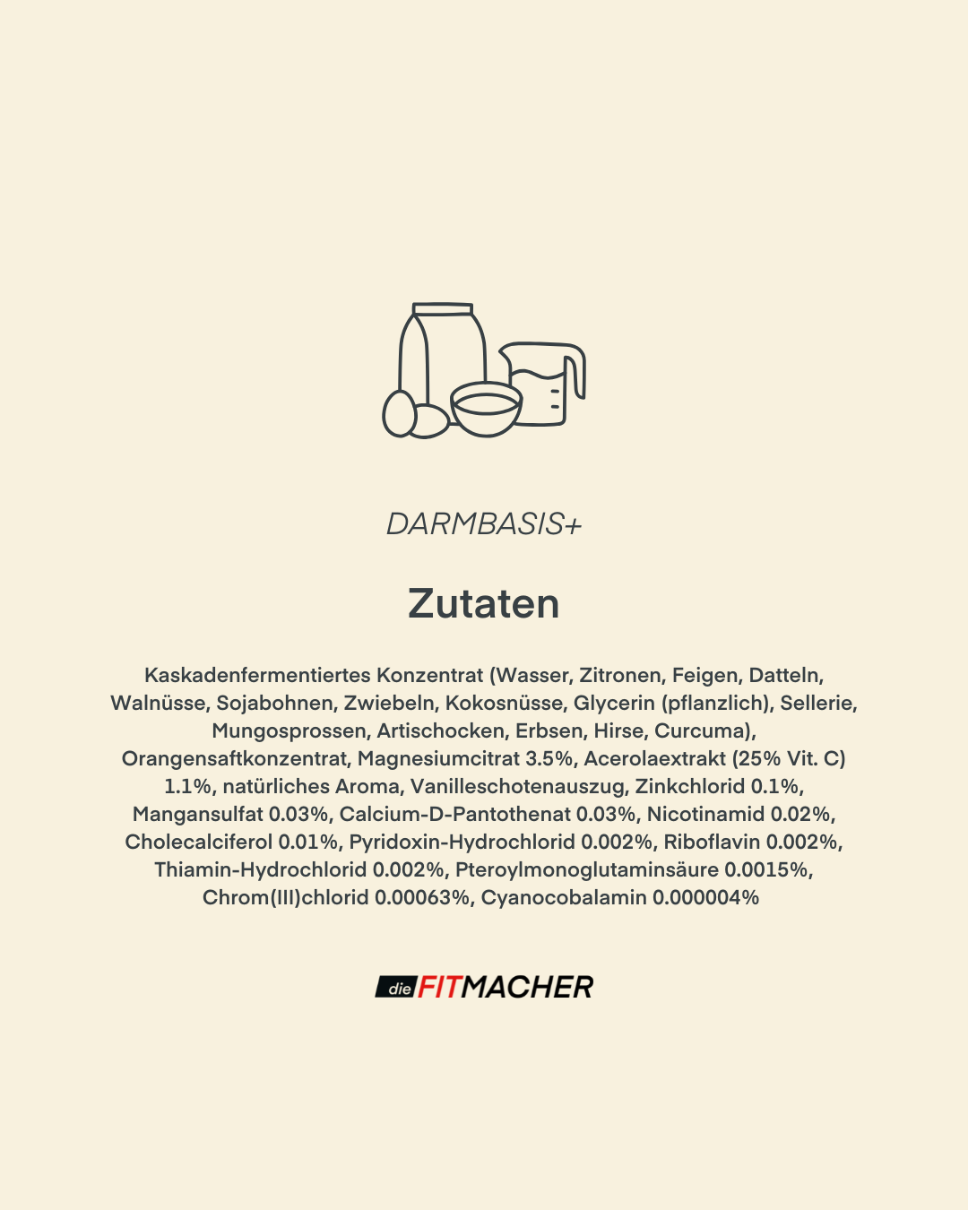 Darmbasis+ Zutaten