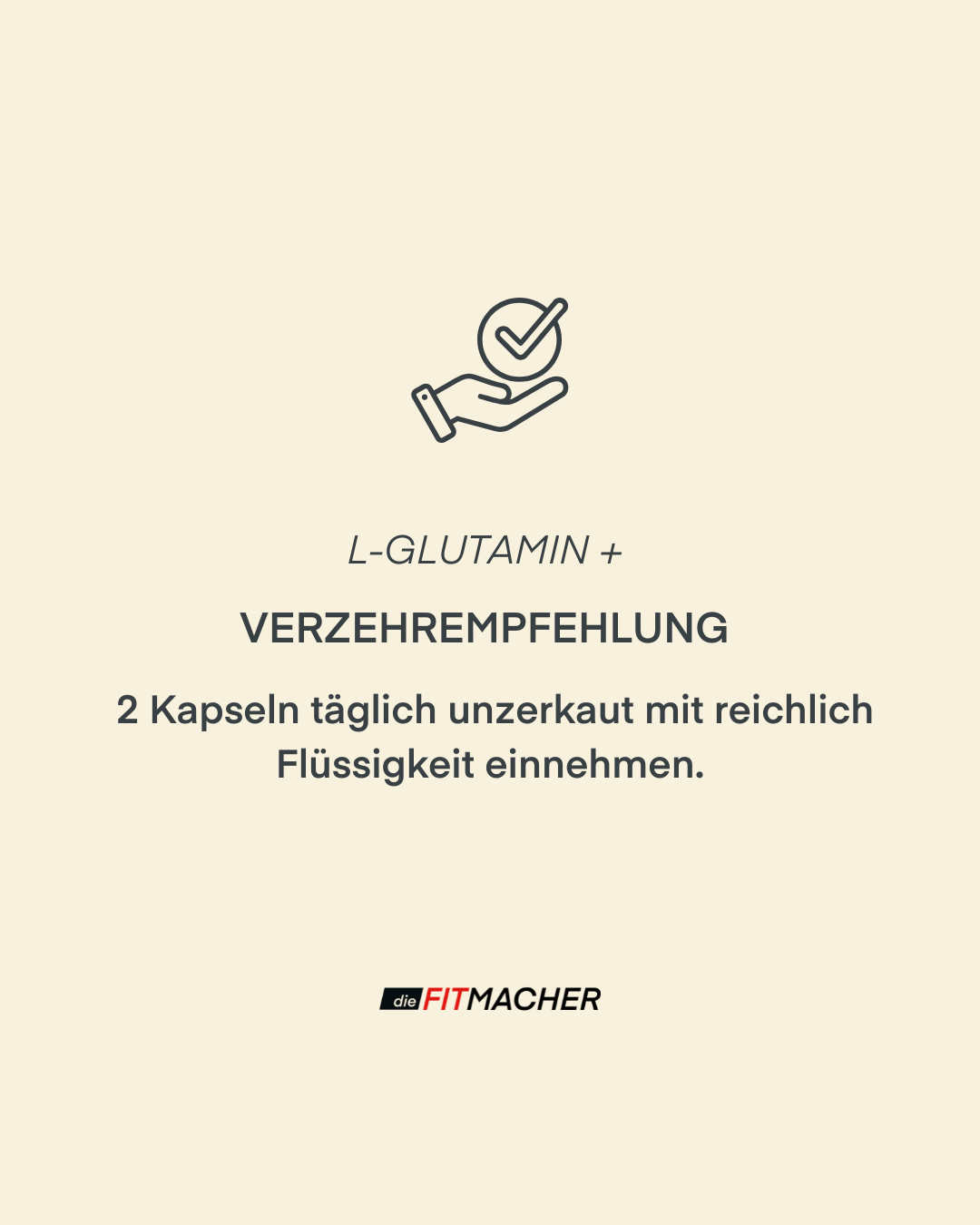 L-Glutamin+ Verzehrempfehlung