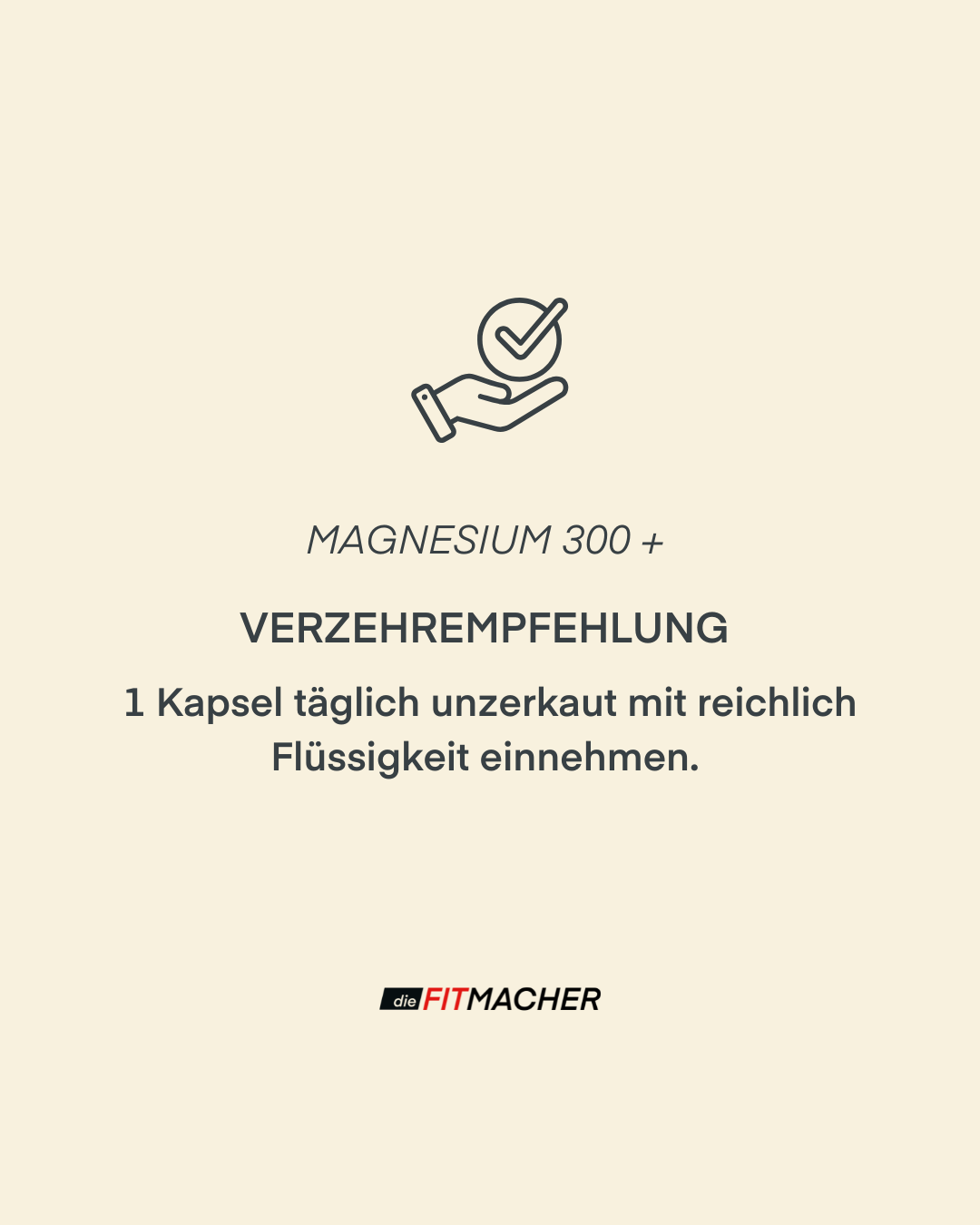 Magnesium300+ Verzehrempfehlung