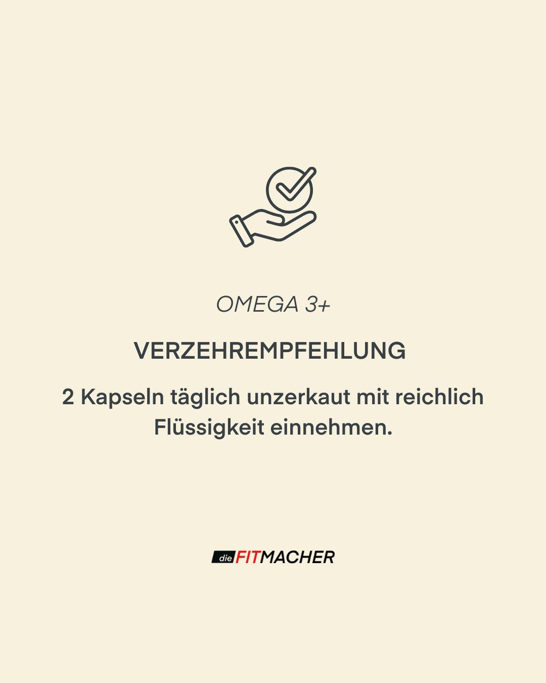 Omega 3+ Verzehrempfehlung