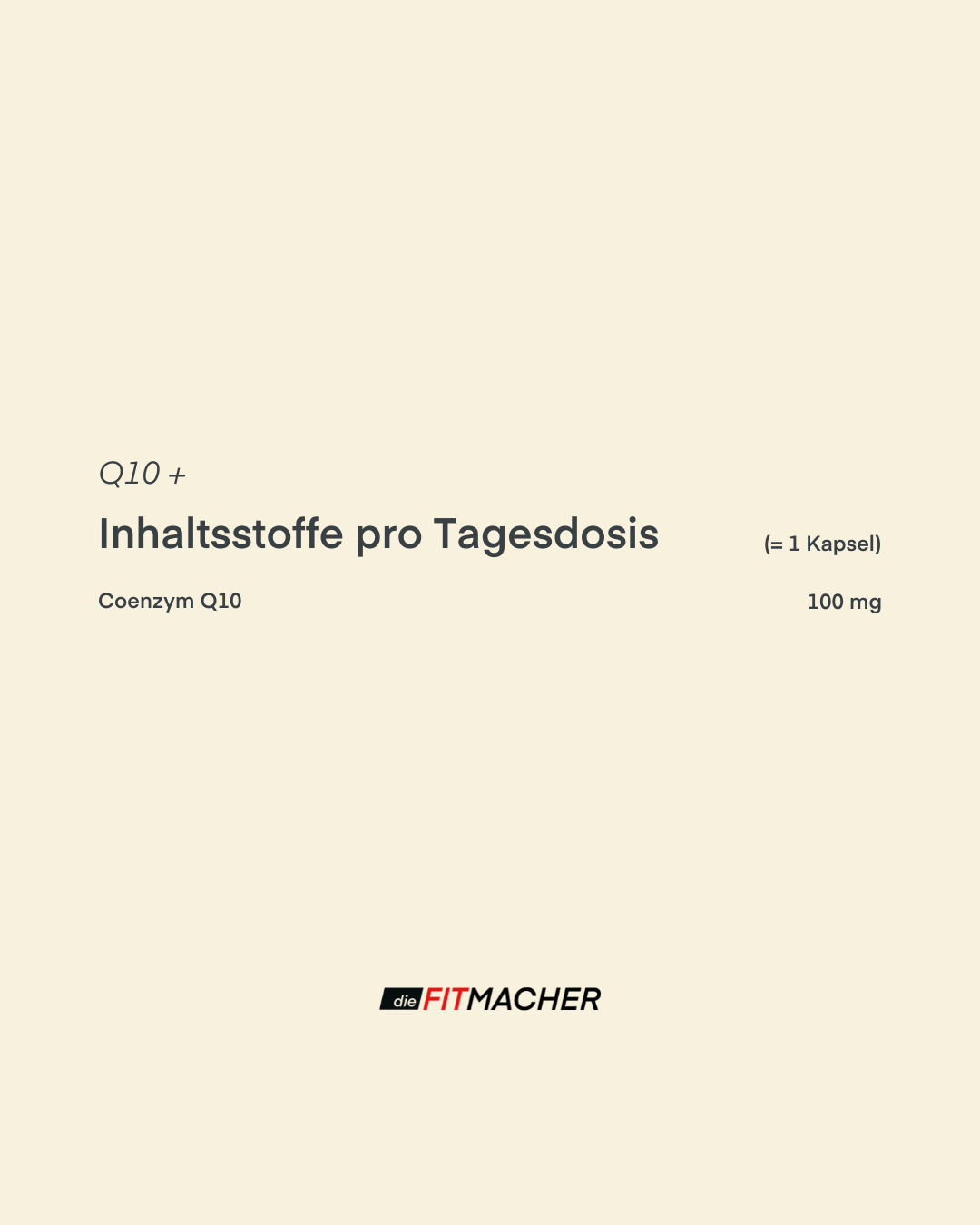 Q10+ Inhaltsstoffe