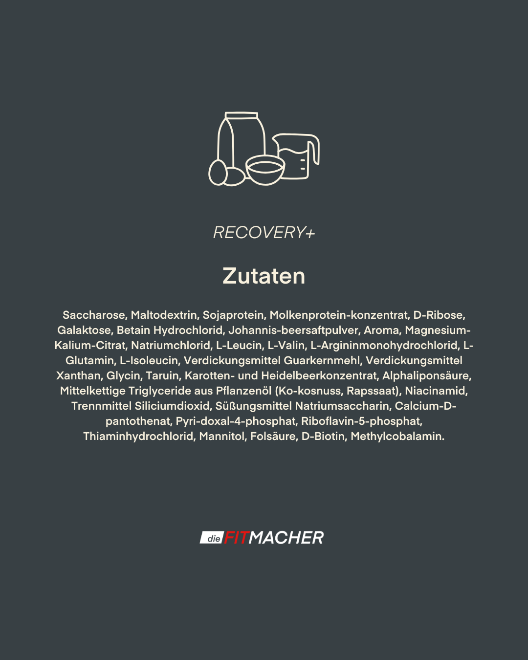 Recovery+ Zutaten