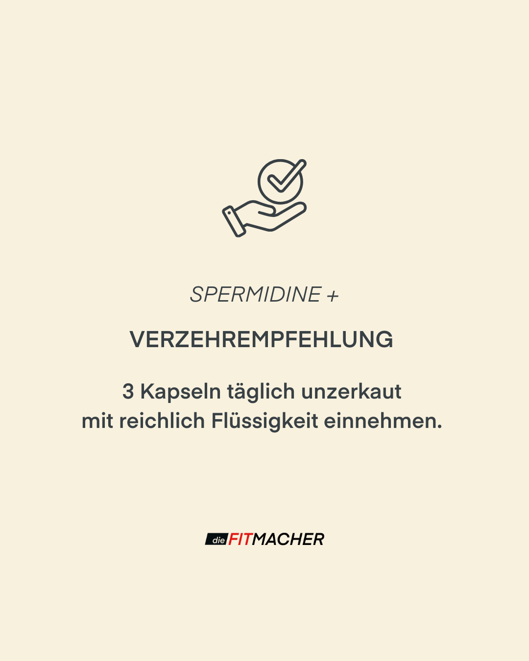 Spermidine+ Verzehrsempfehlung