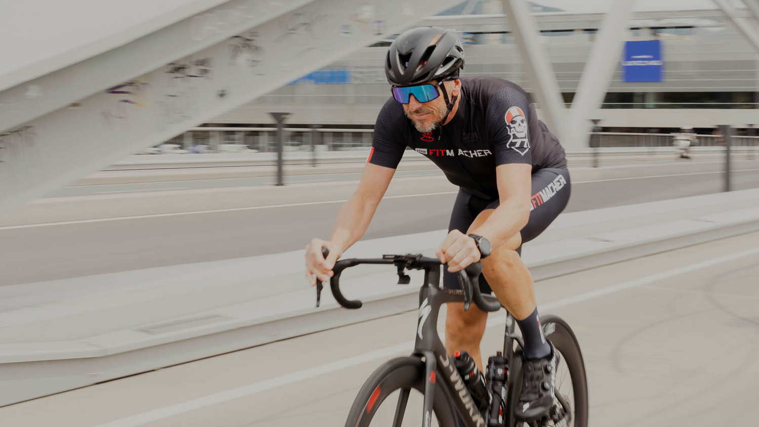 Michael Stadlmann beim Rennradfahren