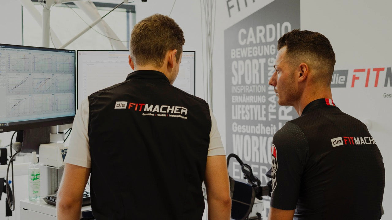 Alexander Huber und David Geisbauer bei Spiroergometrie