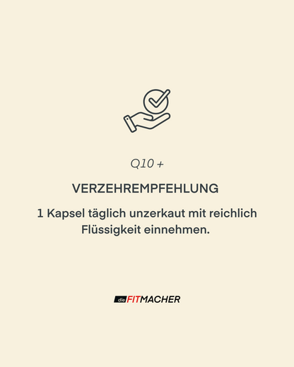 Q10+ Verzehrsempfehlung