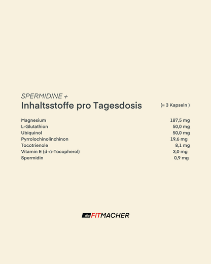 Spermidine+ Inhaltsstoffe
